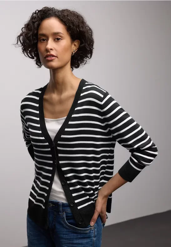Gestreifter Cardigan