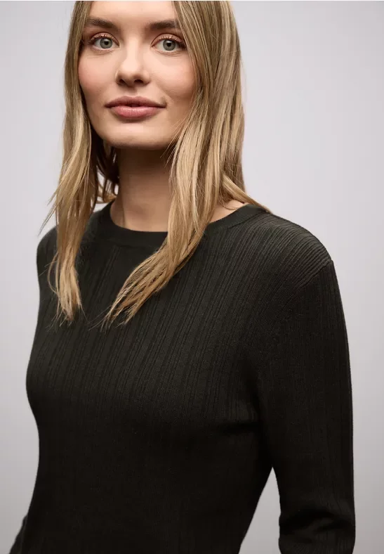 Pullover mit Rippstruktur