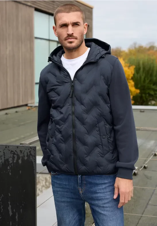 Thumbnail - Steppjacke mit Sweat-Ärmeln