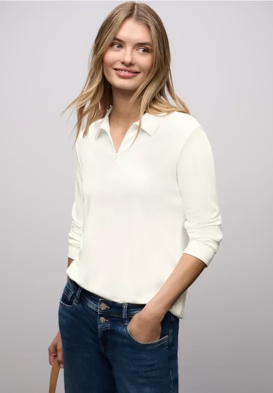 Poloshirt mit Zipper