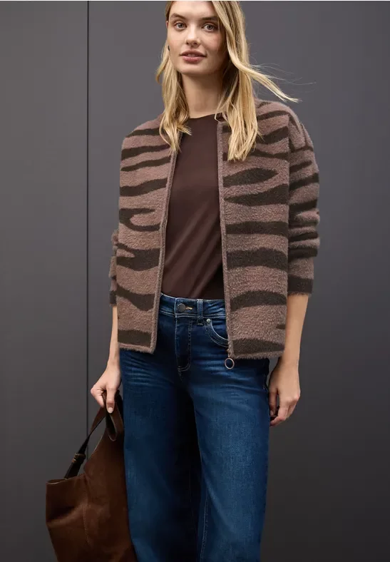 Gemusterter Cardigan
