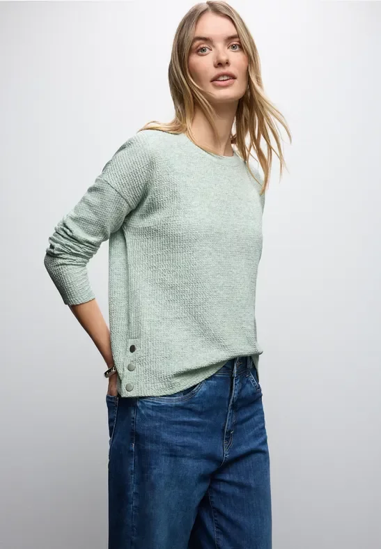 Strukturshirt mit Knöpfen