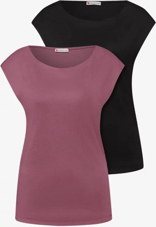 Basic Shirt mit Boatneck im 2er-Pack