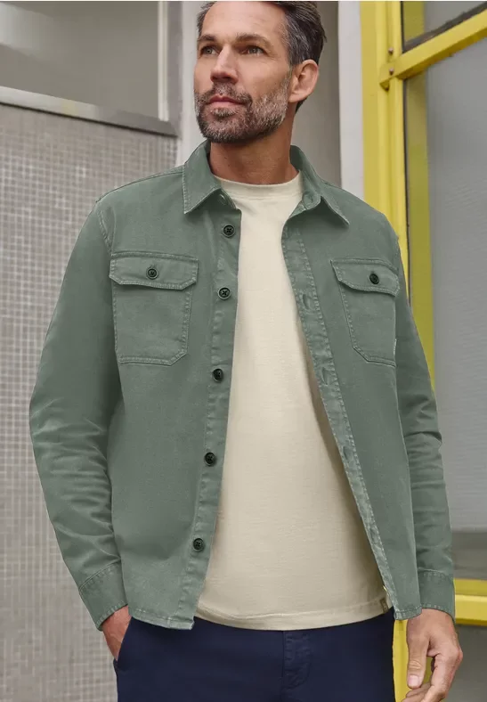 Garment dye Overshirt