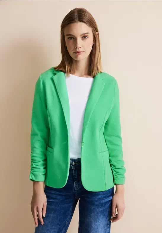 Basic Blazer mit Raffungen