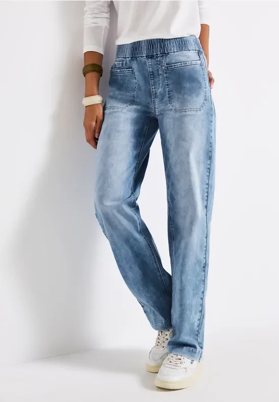 Jeans mit Elastikbund