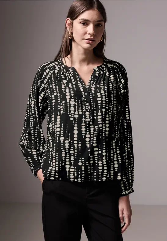Bedruckte Raglan-Bluse