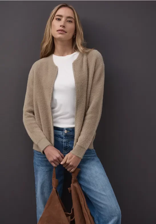 Cardigan im Blouson-Look