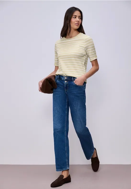 Thumbnail - Kurzarm T-Shirt mit Streifenmuster