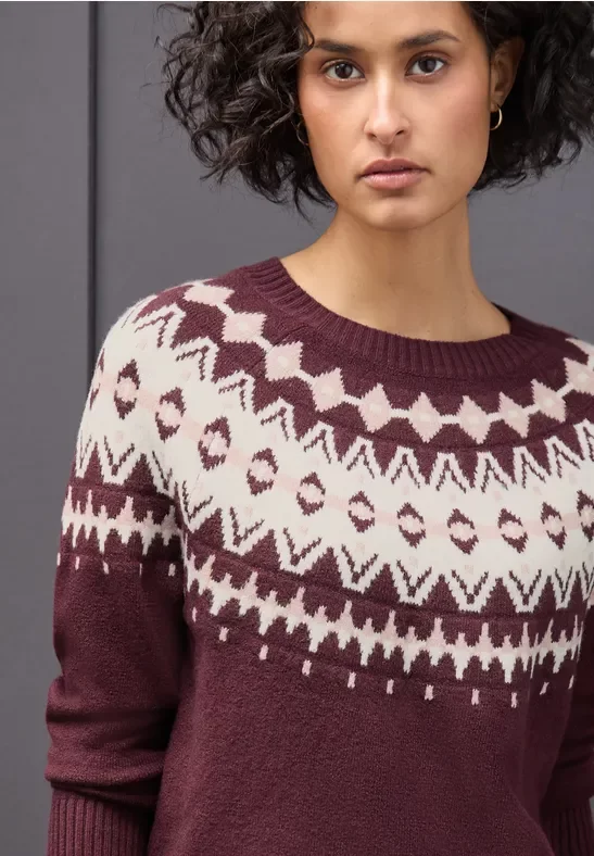 Pullover im Norweger-Look