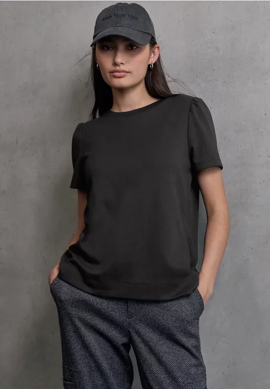 T-Shirt mit Puffärmeln