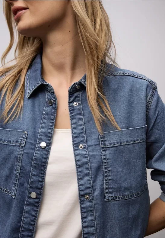 Denim Hemdbluse