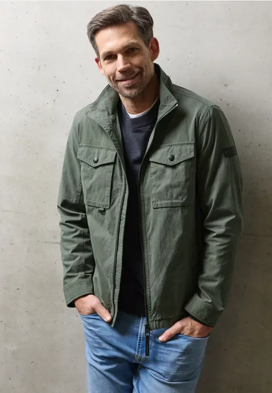 Jacke im Washed-Look