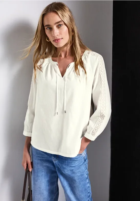 Tunika mit Häkeldetails