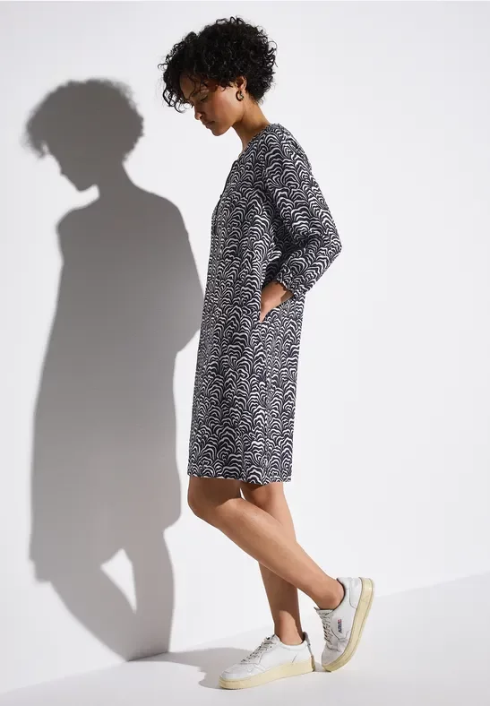 Gemustertes Tunika-Kleid