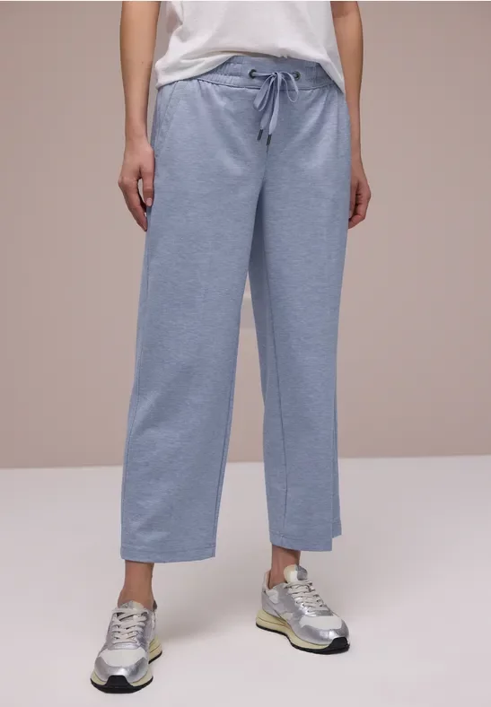 Street One Wide Leg Hose mit Elastikbund