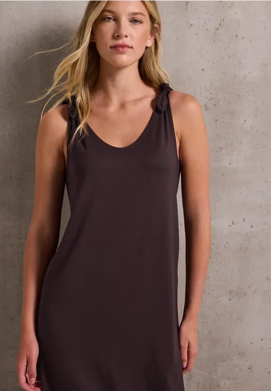 Jersey-Kleid mit Knoten