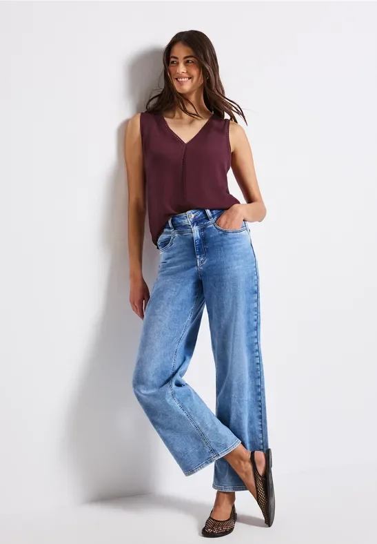 Materialmix Top mit Tape