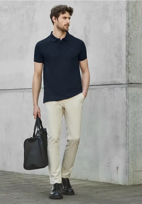 Piqué-Poloshirt mit Logo