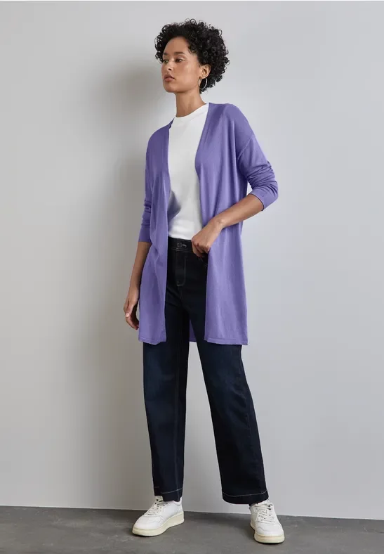 Langer Feinstrickcardigan