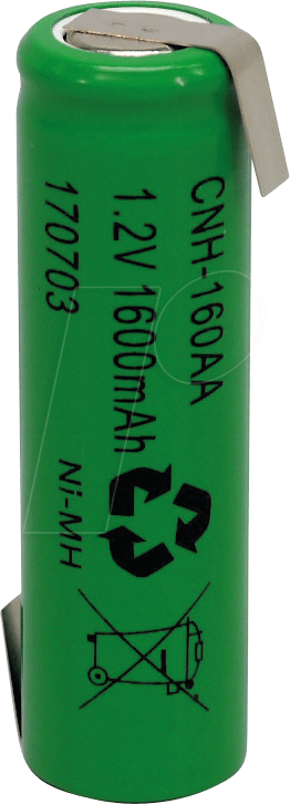 CL CNH 160AA 1Z - Industriezelle, NiMh, AA (Mignon), 1,2 V, 1600 mAh, Z-Lötfahnen