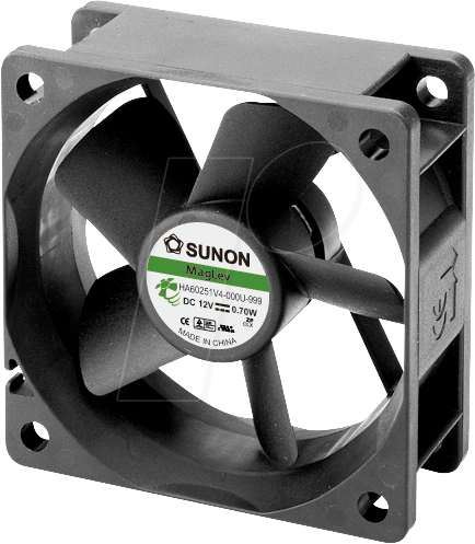 FAN-ML 6025-12 S - Lüfter 60x60x25mm / 12V / 0,026A