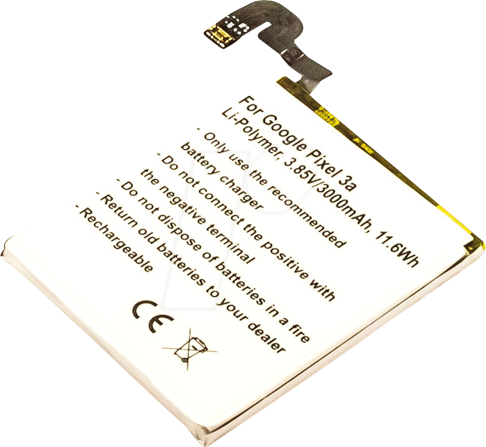 AKKU 31165 - Smartphone-Akku für Google-Geräte, Li-Po, 3000 mAh