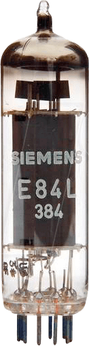 TUBE E84L X4 - Elektronenröhre, Leistungsröhre, Noval, 9-pol, matched quartett