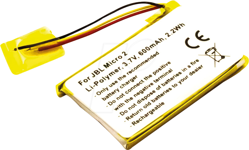 AKKU 31062 - Ersatzakku, JBL Micro 2, Li-Po, 600 mAh