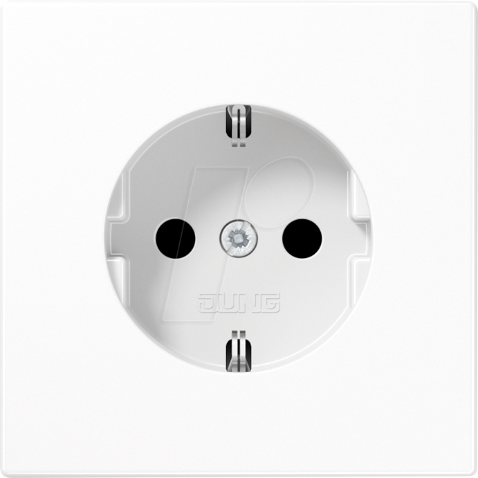 JG LS1520 KI - Steckdose, 16 A 250 V ~, SAFETY+, Duroplast, alpinweiß
