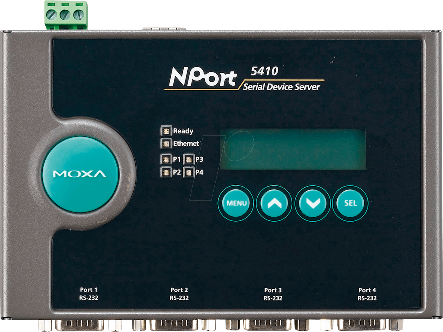 MOXA NPORT 5410 - Geräteserver, 1x RJ45, 4x RS-232, DB9