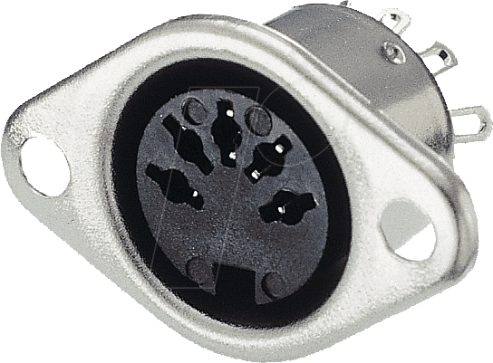 MAB 5S - DIN-Buchse, 5-polig, halbrund