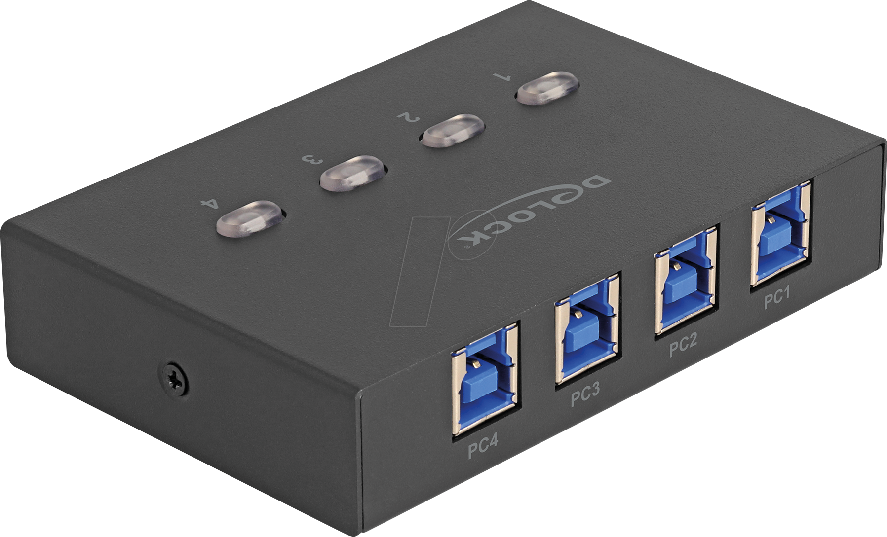 DELOCK 11509 - USB 3.0 Switch 4 Port, 4x USB-B zu 1x USB-A