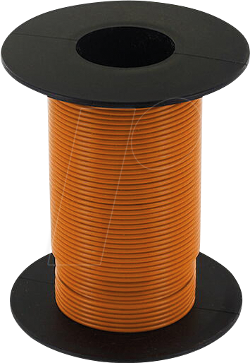 ECON KL025OR25 - Kupferlitze 0,25qmm orange Spule 25m