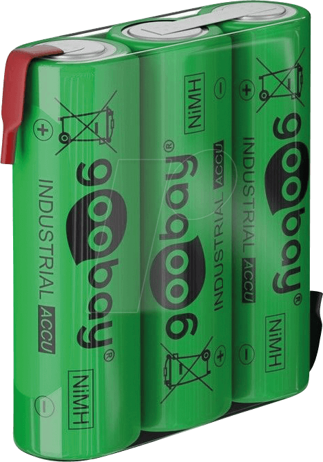 GOOBAY 55652 - NiMh Akku, AA (Mignon), 2100 mAh, 3er-Pack