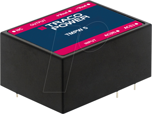TMPW 5-124 - AC/DC-Wandler TMPW, 5 W, 85-305 VAC/24,0 VDC, Platinen-Montage