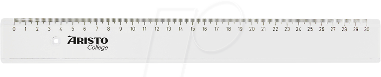 AR 23030 - Lineal, 30 cm, transparent, College