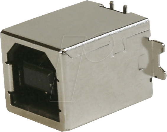USB BG SMD - USB-Einbaubuchse, Serie B, gerade, 180°-Vers.