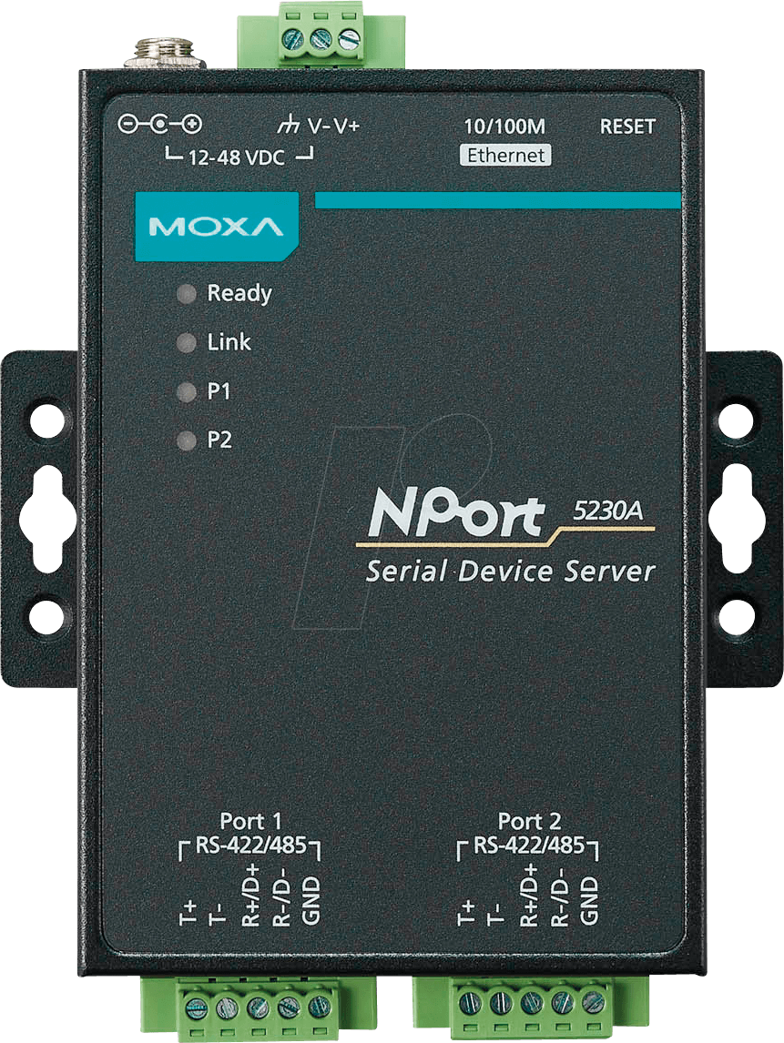 MOXA NPORT 5230A - Geräteserver, 1x RJ45, 2x RS-422/485