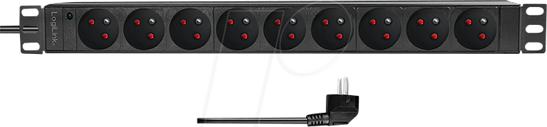LOGILINK PDU9F03 - 19'' Steckdosenleiste, 9-fach