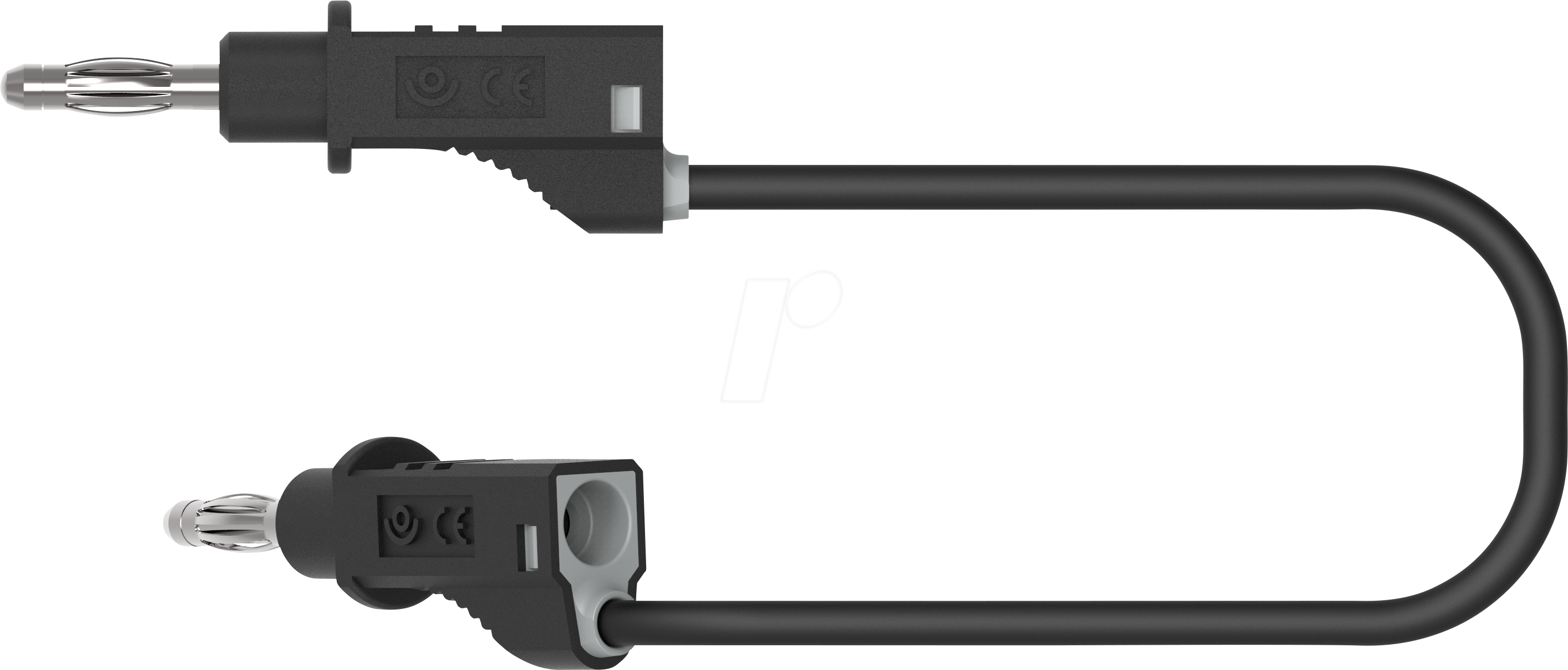 Thumbnail - PJP 2110-100SW - Messleitung, 0,75 mm², 1,0 m, schwarz, stapelbar