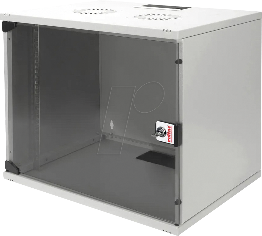 ROLINE 26210016 - 19'' Wandgehäuse, 7 HE, Tiefe 400mm, grau