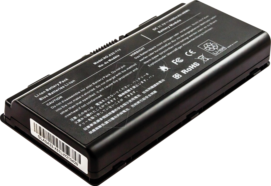 AKKU 53337 - Notebook-Akku für ASUS, Li-Ion, 4400 mAh