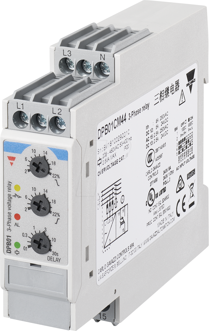 DPB01CM48 - Spannungsüberwachungsrelais DPB01, 3 Phasen, 380 - 480 V AC