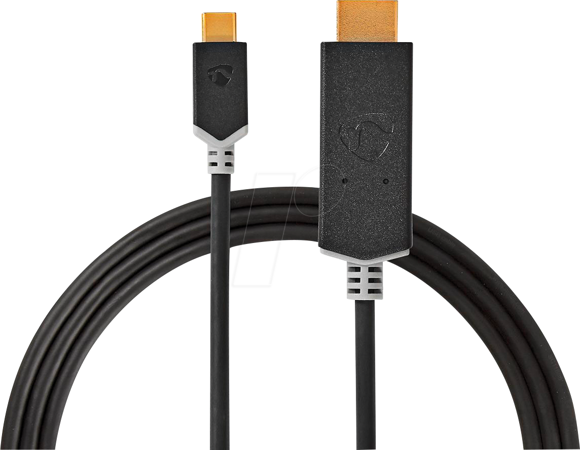 Thumbnail - N CCBW64655AT10 - USB C Stecker auf HDMI Stecker, vergoldet, 1 m