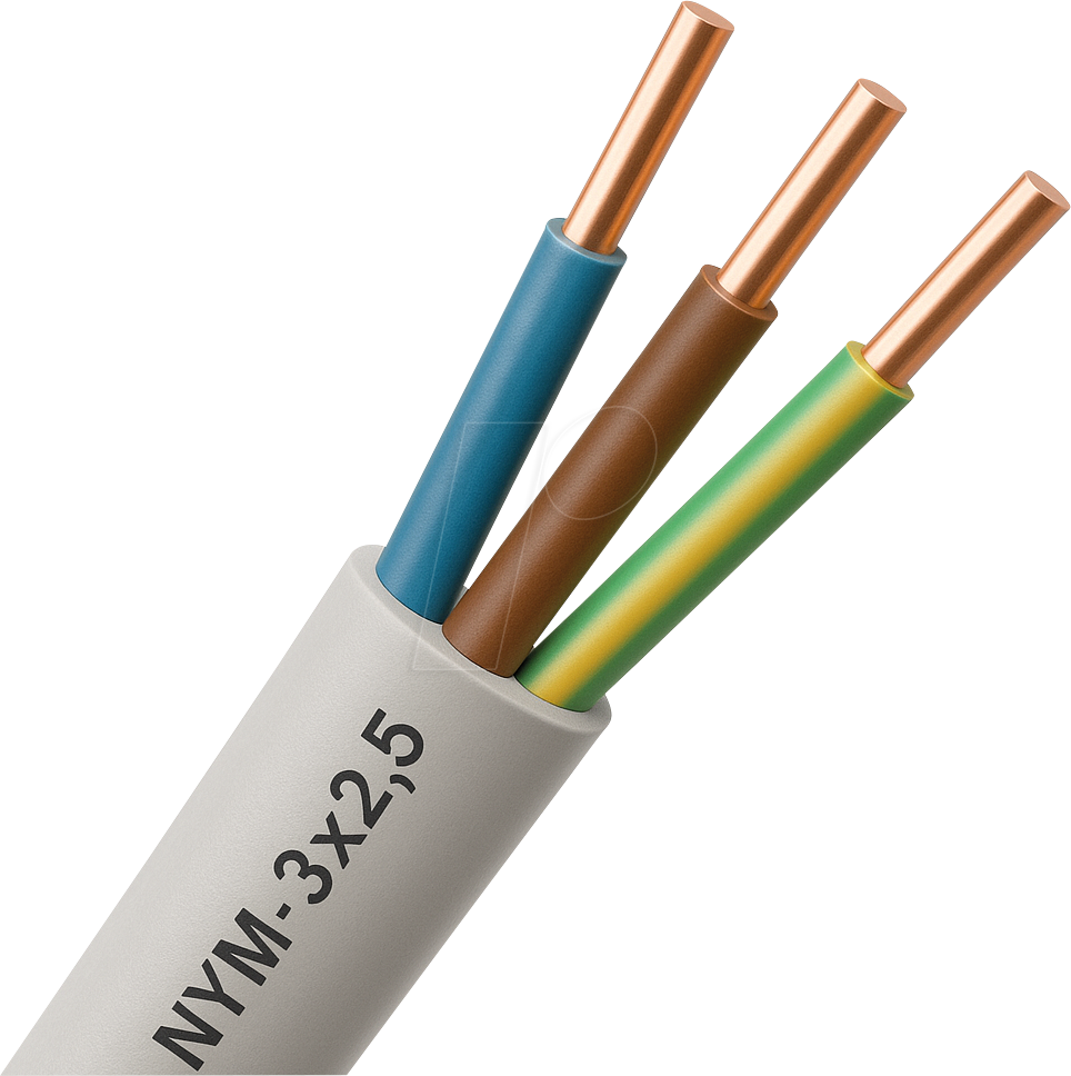 NYM J3X2,5 100M - Mantelleitung NYM-J - 3 x 2,5 mm², 100 m