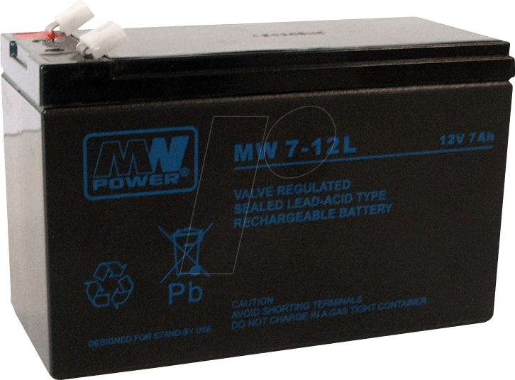 MW 7-12 - Blei-Vlies-Akku, 12 V, 7 Ah
