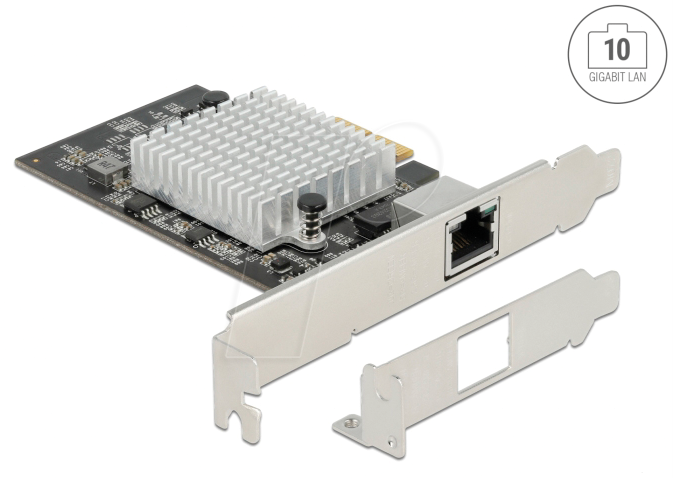 Thumbnail - DELOCK 89528 - Netzwerkkarte, PCI Express, 10 Gigabit Ethernet, 1x RJ45