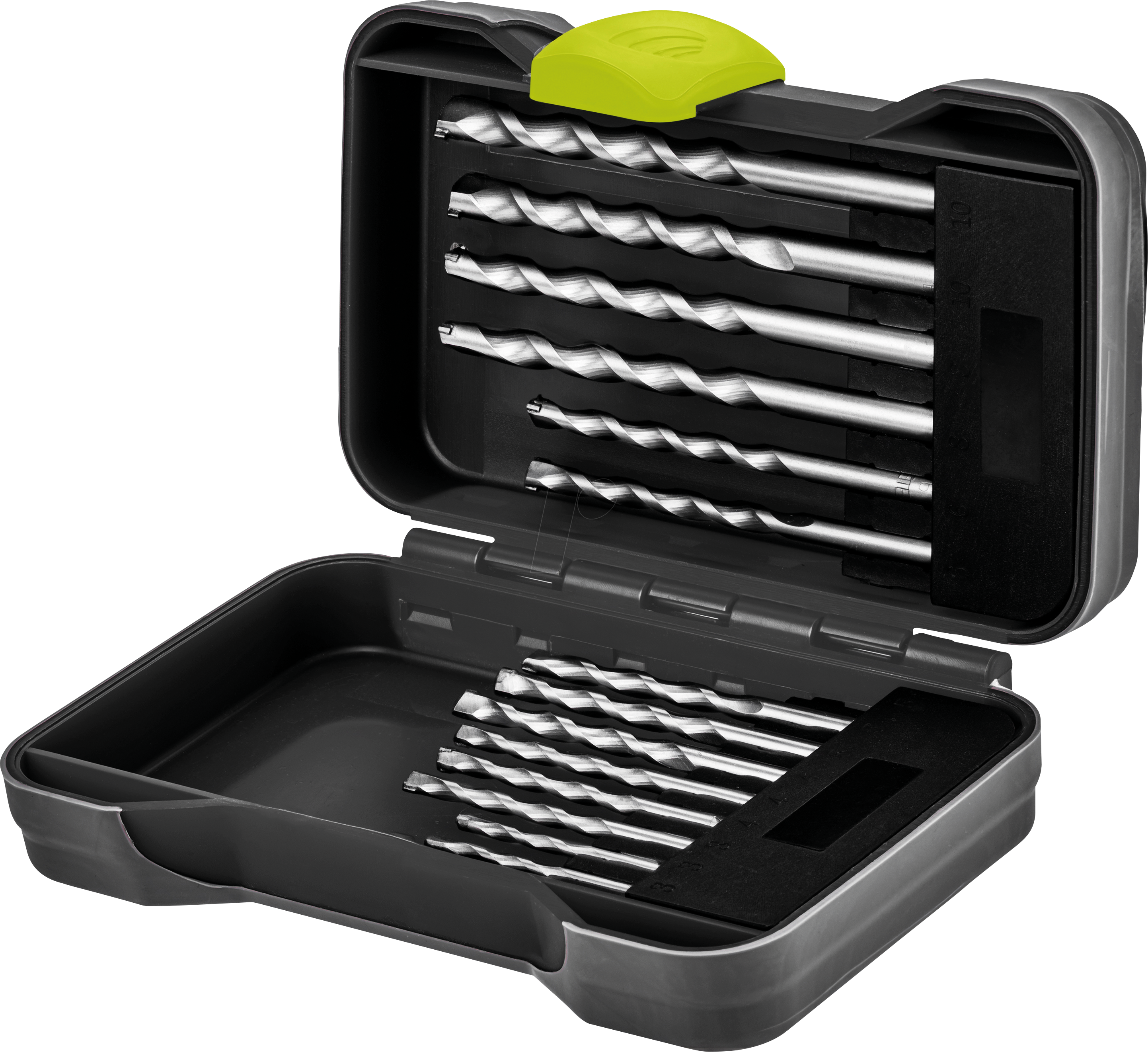 GOOBAY 77849 - Steinbohrer-Set 15 teilig in Transportbox , Ø 3 - 10 mm