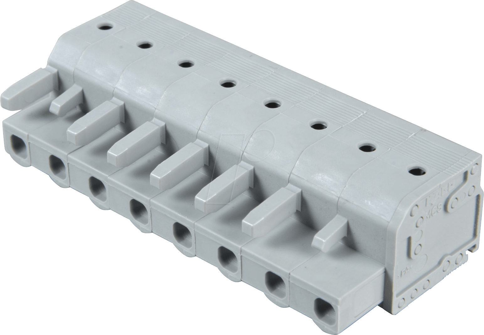WAGO 2231-208 - Federleiste mit Betätigungsdrückern 8-polig, RM 7,5 mm